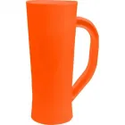 caneca chopp 430ml laranja neon de plastico  - 1524131