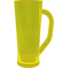 caneca chopp cristal 180ml amarelo neon de plastico  - 1524100