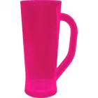 caneca chopp cristal 180ml rosa neon de plastico  - 1524098