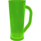 caneca chopp cristal 180ml verde neon de plastico  - 1524102