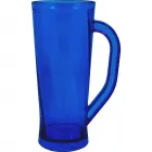 caneca chopp cristal 430ml azul de plastico  - 1524094