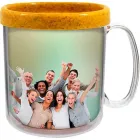 Caneca foto termica 300ml amarelo green colors cl de plastico  - 1525417