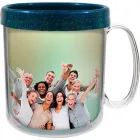 Caneca foto térmica 300ml azul green colors cl de plastico  - 1525419