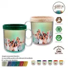  caneca foto termica 300ml cl green colors cores  - 1525422