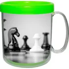 Caneca foto térmica 300ml verde neon pb de plastico  - 1525361