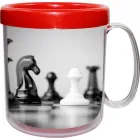 Caneca foto termica 300ml vermelho pb de plastico  - 1525353