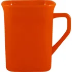 Caneca quadrada 250ml alaranjado de plastico  - 1523618