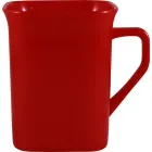 Caneca quadrada 250ml vermelho de plastico  - 1523626