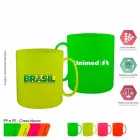  caneca redonda 400ml neon cores  - 1523699