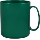 caneca redonda 400ml verde de plastico  - 1523686