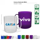  caneca redonda cristal 400ml cores  - 1523721