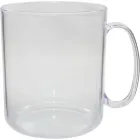 caneca redonda cristal 400ml transparente de plastico  - 1523718