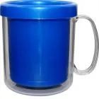 Caneca térmica cristal 300ml azul de plastico  - 1524157