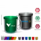  caneca termica cristal 300ml metalizado cores  - 1524162