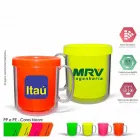  caneca termica cristal 300ml neon cores  - 1524176