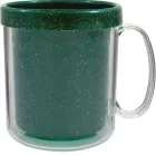 caneca termica cristal 300ml verde green colors de plastico  - 1524189