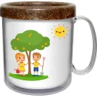 caneca termica infantil 300ml coco green cl de plastico  - 1525315