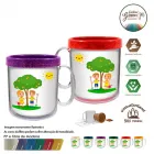  caneca termica infantil 300ml green colors cl cores  - 1525331