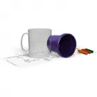  caneca termica infantil 300ml lilas de plastico  - 1525230