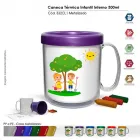  caneca termica infantil 300ml metalizado cl cores  - 1525292