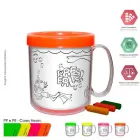  caneca termica infantil 300ml neon pb cores  - 1525241