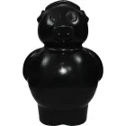 cofrinho porquinho preto de plastico  - 1524993