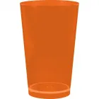 copo cancun cristal 320ml laranja neon de plastico  - 1523556