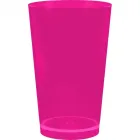 copo cancun cristal 320ml rosa neon de plastico  - 1523550