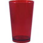 copo cancun cristal 320ml vermelho de plastico  - 1523544