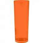 copo long drink cristal 330ml laranja neon de plastico  - 1525205