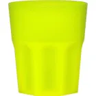 copo mini roma 300ml amarelo neon de plastico  - 1523520