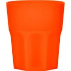 copo mini roma 300ml laranja neon de plastico  - 1523522