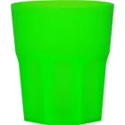 copo mini roma 300ml verde neon de plastico  - 1523518