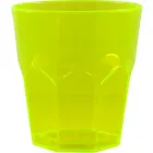 Copo mini roma cristal 300ml amarelo neon de plastico  - 1523606