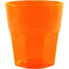 copo mini roma cristal 300ml laranja neon de plastico  - 1523610