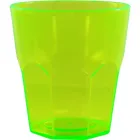 Copo mini roma cristal 300ml verde neon de plastico  - 1523608