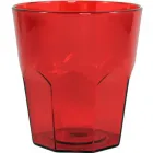 Copo mini roma cristal 300ml vermelho de plastico  - 1523598