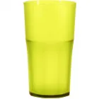 copo roma cristal 370ml amarelo neon de plastico  - 1525143