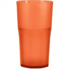 copo roma cristal 370ml laranja neon de plastico  - 1525147