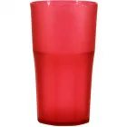 copo roma cristal 370ml vermelho de plastico  - 1525135