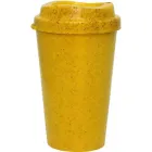 copo tampa mug 320ml amarelo green colors de plastico  - 1523437