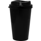 copo tampa mug 320ml preto de plastico  - 1523404