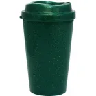 Copo tampa mug 320ml verde green colors de plastico  - 1523446