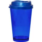 copo tampa mug cristal 320ml azul de plastico  - 1523564