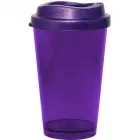 copo tampa mug cristal 320ml lilas de plastico  - 1523566