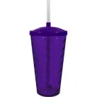 copo tampa twist cristal 600ml lilas de plastico  - 1524036