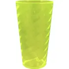 copo twist cristal 600ml amarelo neon de plastico  - 1524022