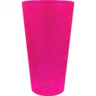 copo twist cristal 600ml rosa neon de plastico  - 1524020