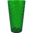 copo twist cristal 600ml verde de plastico  - 1524012