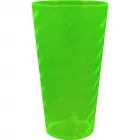 copo twist cristal 600ml verde neon de plastico  - 1524024